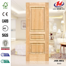 JHK-M03 Outerior Rare Raised Texture European Hotel Brich Wood Simple MDF Door Skin